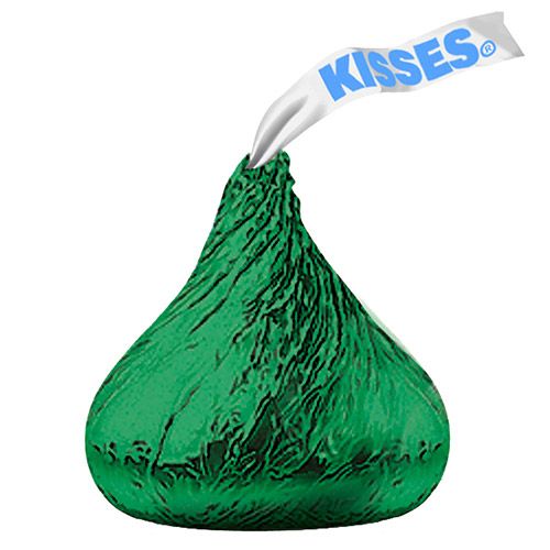 Hershey Green Kisses 200 Count Bag