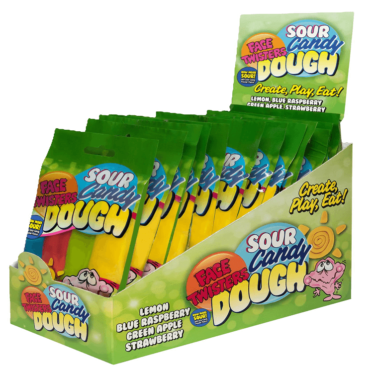 Face Twisters Sour Candy Dough 12 Count Face Twisters Sour Candy Dough 12 Count