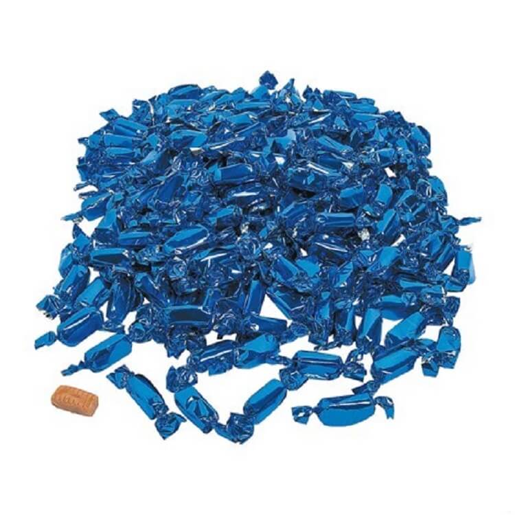 Dark Blue Foiled Wrapped Caramels  Dark Blue Foiled Wrapped Caramels