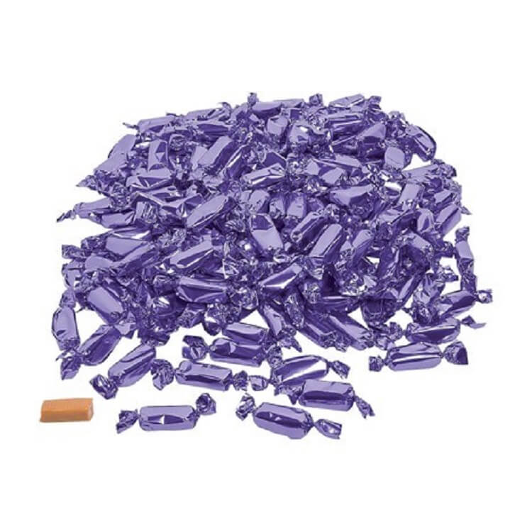 Purple Foiled Wrapped Caramels Purple Foiled Wrapped Caramels