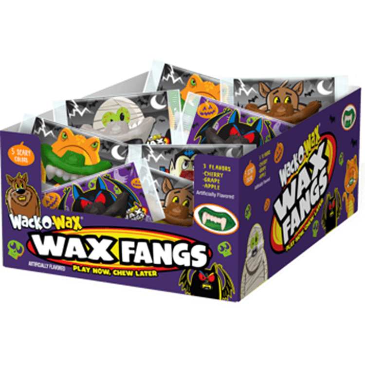 Assorted Wack-O-Wax Fangs ~ 24 Count Box   Assorted Wack-O-Wax Fangs ~ 24 Count Box