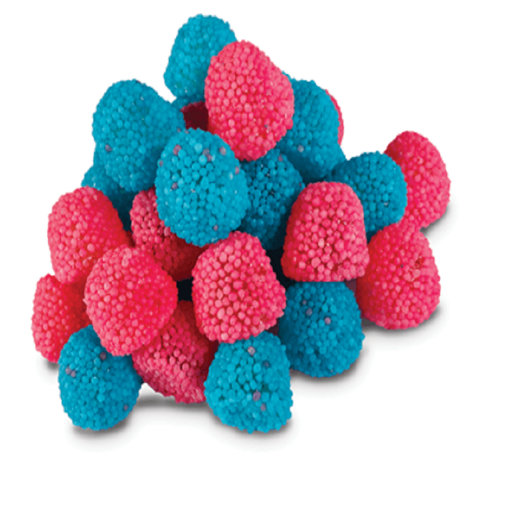 Pink and Blue Gummi Berries - 2.2lb Bag 