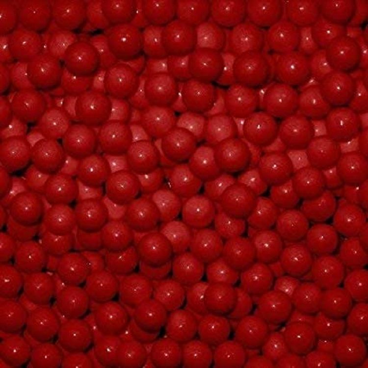 Red Candy Beads ~ 2lbs. 