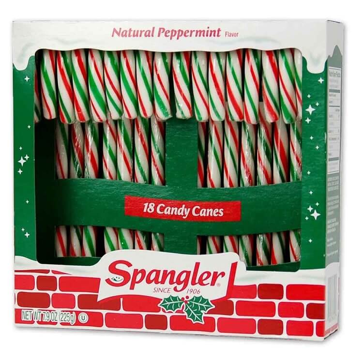 Spangler 6" Red, White , & Green Candy Canes