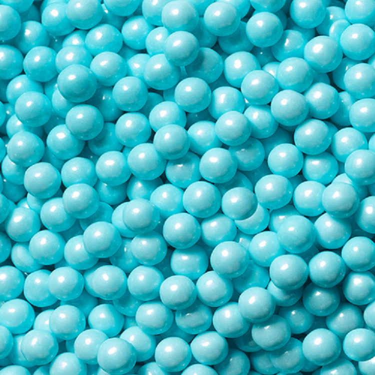 Pearl Blue Candy Beads ~ 2lbs. 