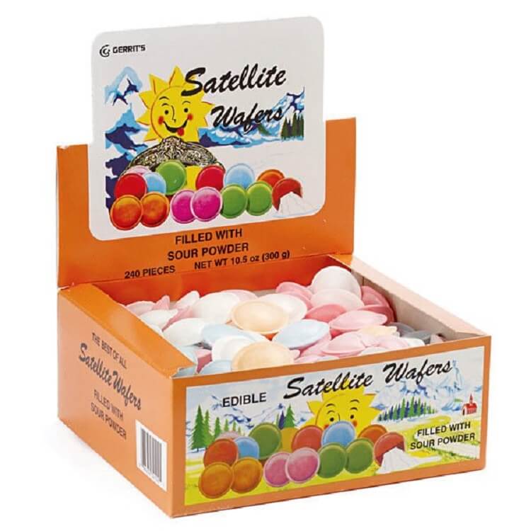 Gerrit's Sour Satellite Wafers - 240 Count Box