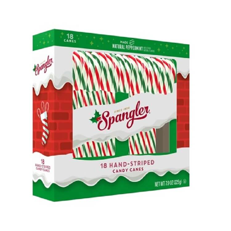 Spangler 6" Red, White , & Green Candy Canes Spangler 6" Red, White , & Green Candy Canes