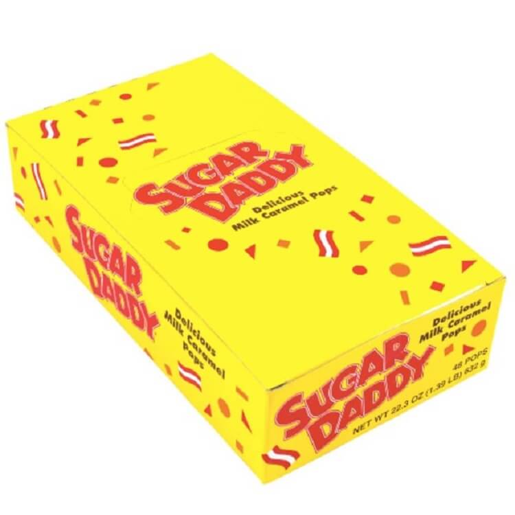 Mini Sugar Daddy Lollipops - 48 Count