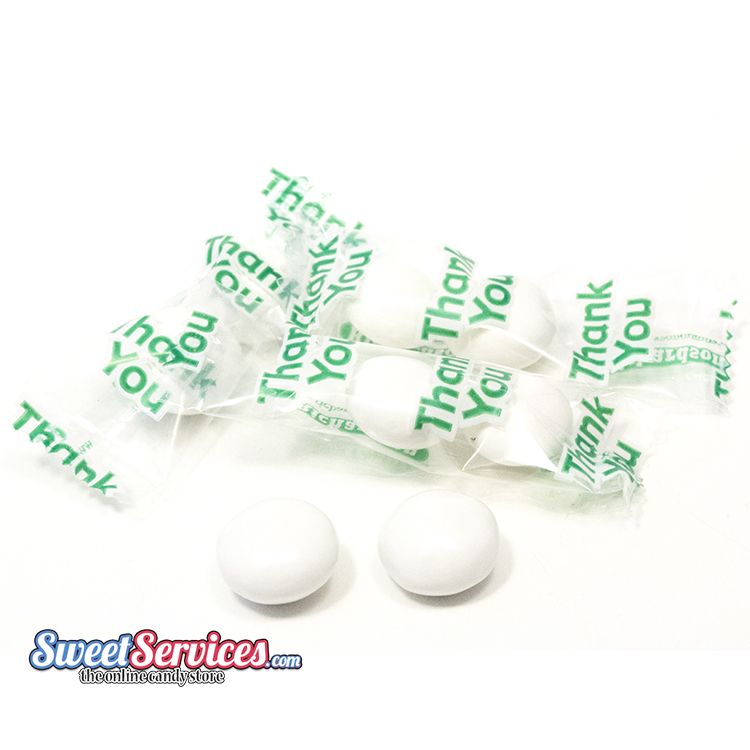 "Thank You" White Gourmet Mints 1000pcs.