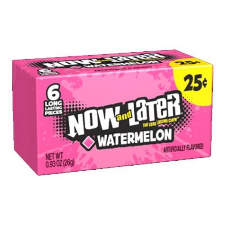 Now and Later Watermelon ~ 24 Count