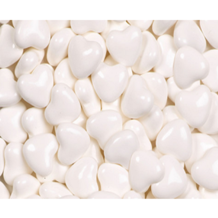 White Candy Hearts ~ 2lbs  