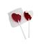 Strawberry and Cream Heart Pops