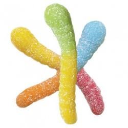 Albanese Assorted Sour Mini Neon Gummi Worms ~ 4.5lb Bag