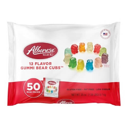 Albanese 12 Flavor Gummi Bear Treat Packs