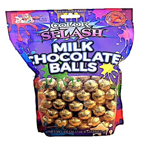 Gold Foil Chocolate Balls 