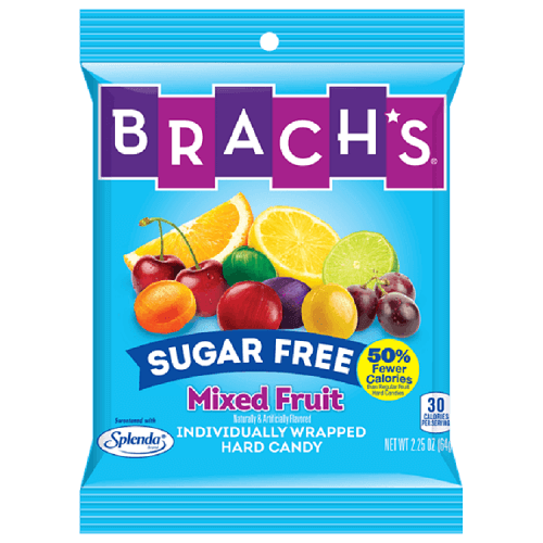 Brach's Sugar Free Mixed Fruit ~ 12 - 3.5oz Bags  