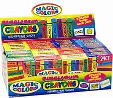 Bubble Gum Crayons ~ 24ct. 