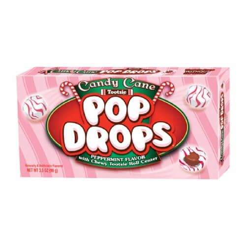 Tootsie Candy Cane Pop Drops Theater Box   Tootsie Candy Cane Pop Drops Theater Box