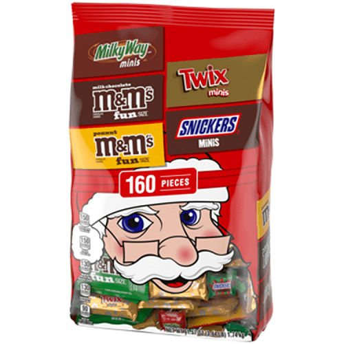 Mars Christmas Miniature Mix ~ 160 Pieces  Mars Christmas Miniature Mix ~ 160 Pieces