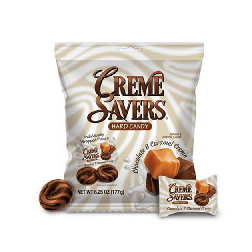 Creme Savers Chocolate and Caramel Creme Creme Savers Chocolate and Caramel Creme