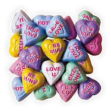 Chocolate Conversation Hearts ~ 5lb bag. Chocolate Conversation Hearts ~ 5lb bag.