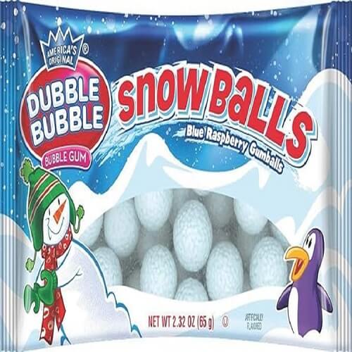 Dubble Bubble Snowballs Blue Raspberry Gumballs Dubble Bubble Snowballs Blue Raspberry Gumballs