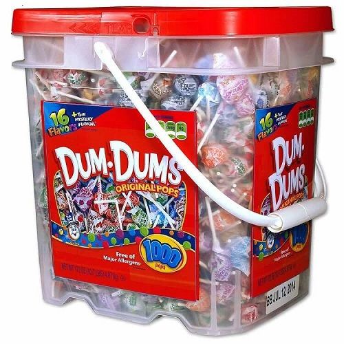 Dum Dum Pops Bucket~1,000ct Dum Dum Pops Bucket~1,000ct