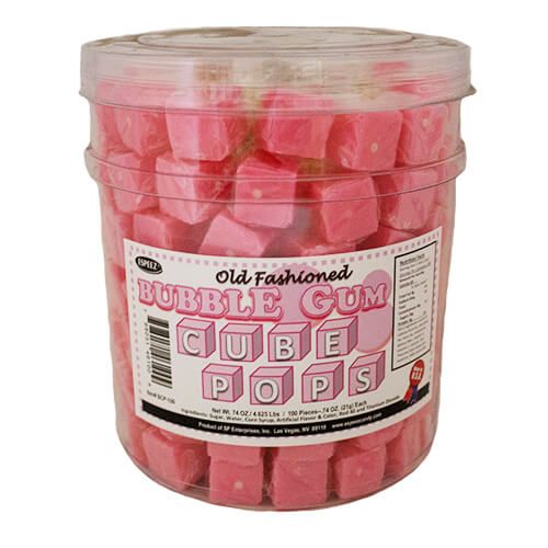 Espeez Bubble Gum Flavored Cube Pop ~ 100 Count Espeez Bubble Gum Flavored Cube Pop ~ 100 Count