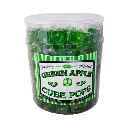 Espeez Green Apple Cube Pop ~ 100 Count   Espeez Green Apple Cube Pop ~ 100 Count