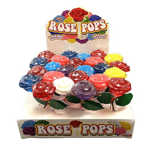 Assorted Rose Pops 24 Count