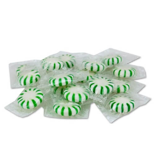 Green & White Spearmint Starlights  Green & White Spearmint Starlights