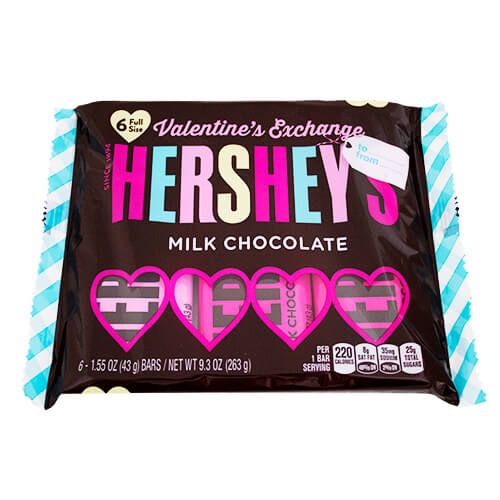 Hershey Valentine's Exchange Chocolate Candy Bars
