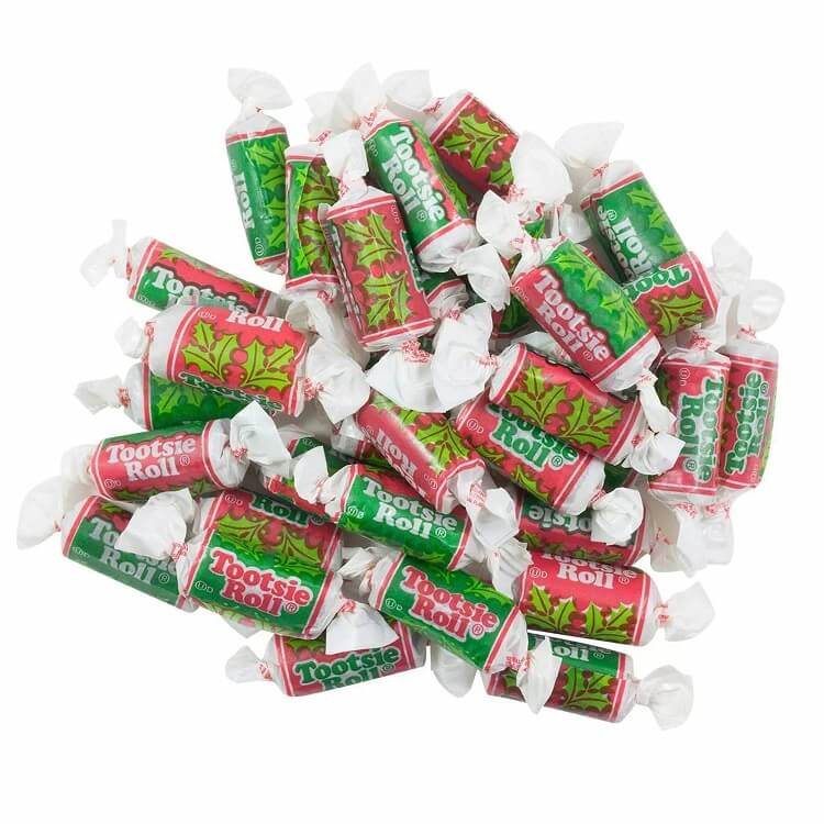 Tootsie Roll Holiday Wrapped Midgees  Tootsie Roll Holiday Wrapped Midgees