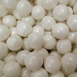 1/2" Pearl White Gumballs ~ 2lb Bag  1/2" Pearl White Gumballs ~ 2lb Bag