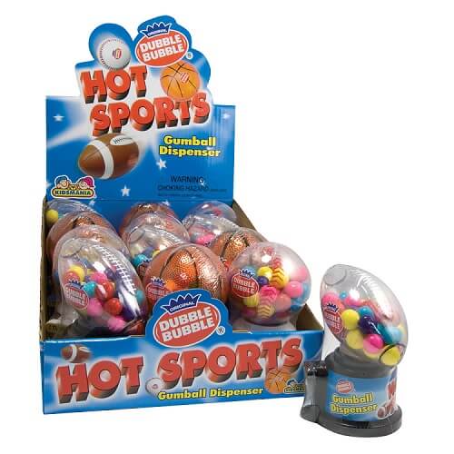 KidsMania Hot Sports Gumball Dispenser