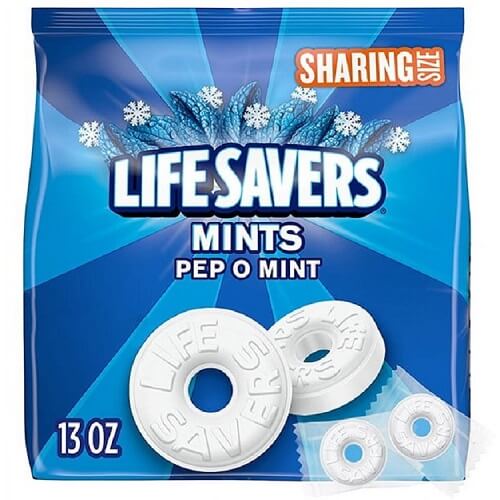 LifeSavers Pep o Mint Singles-13oz Bag LifeSavers Pep o Mint Singles-13oz Bag