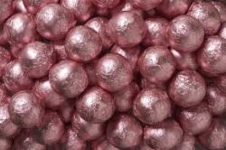 Light Pink Foil Chocolate Balls  
