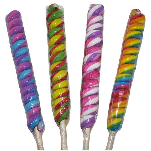 9" Twister Lollipops ~ 24 Count 