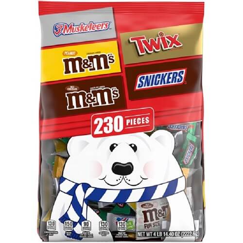 Mars Christmas Miniature Mix ~ 230 Pieces 