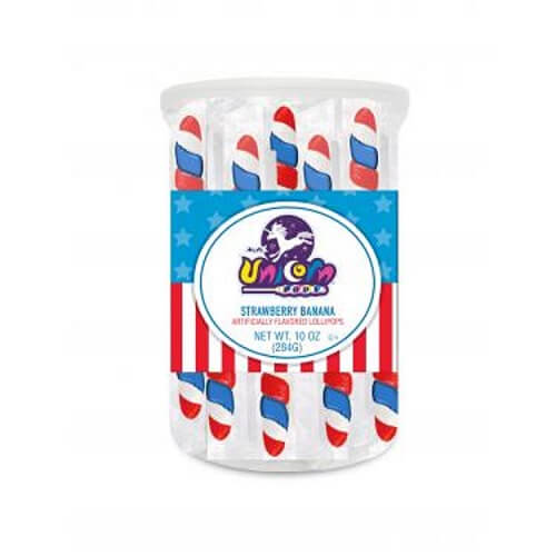 Red, White, & Blue Mini Unicorn Pops