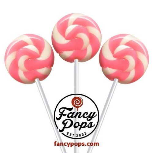 Fancy Pink Swirl Pops ~ 100 Count 