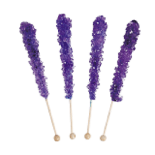 Purple Rock Candy Sticks 