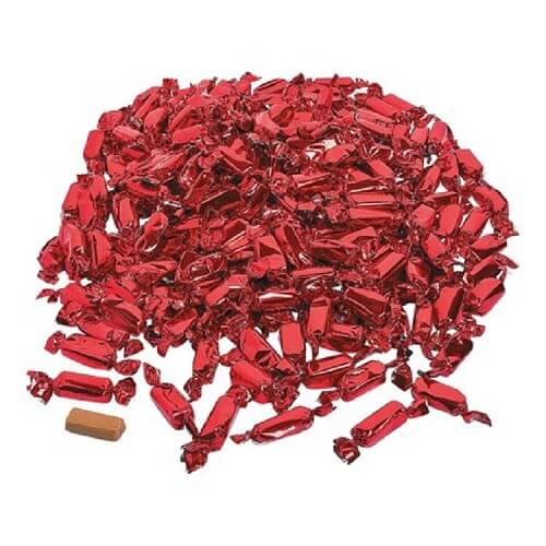 Red Foiled Wrapped Caramels  