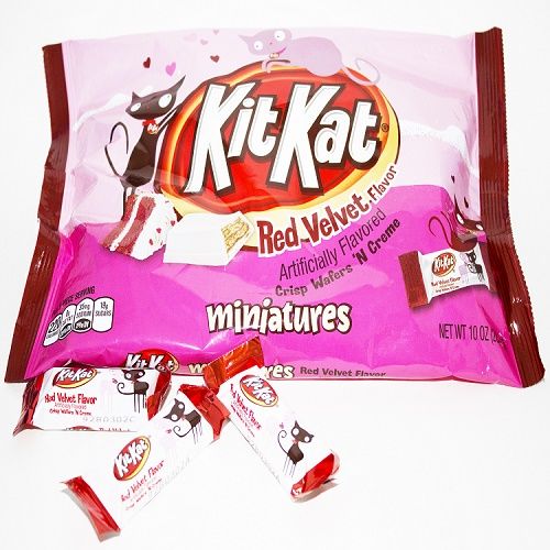 Valentine Red Velvet Kit Kat Miniatures ~ 10oz Bag 
