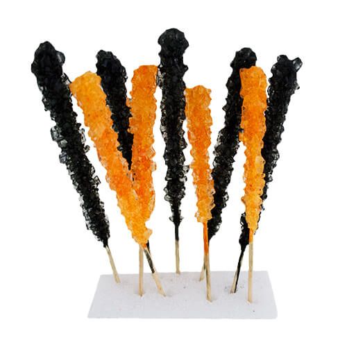 Halloween Rock Candy Sticks ~ 24 Count 