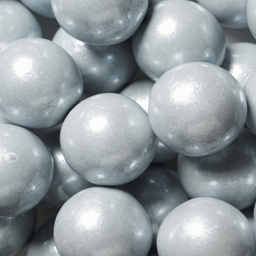 Shimmer Silver Gumballs - 2lbs