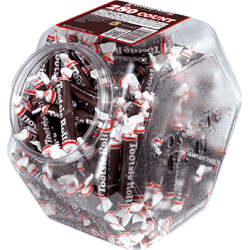 Tootsie Roll Long Chocolate Rolls Jar~ 280 Count  Tootsie Roll Long Chocolate Rolls Jar~ 280 Count