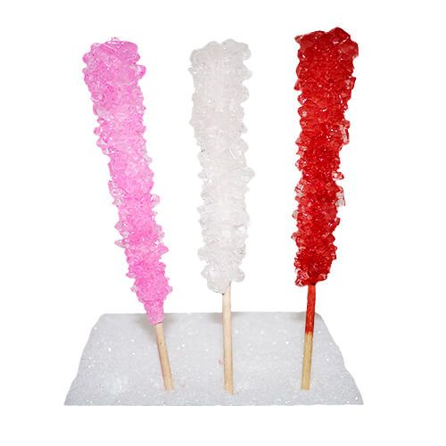 Valentine Rock Candy Sticks ~ 24 Count  