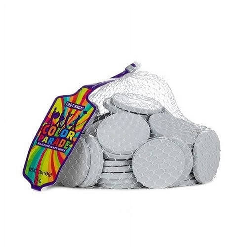 Fort Knox Chocolate White Coins  