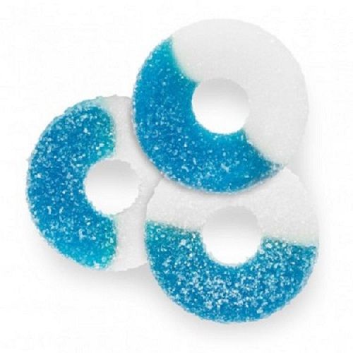 Albanese Blue Raspberry Gummi Rings ~ 4.5lb Bag